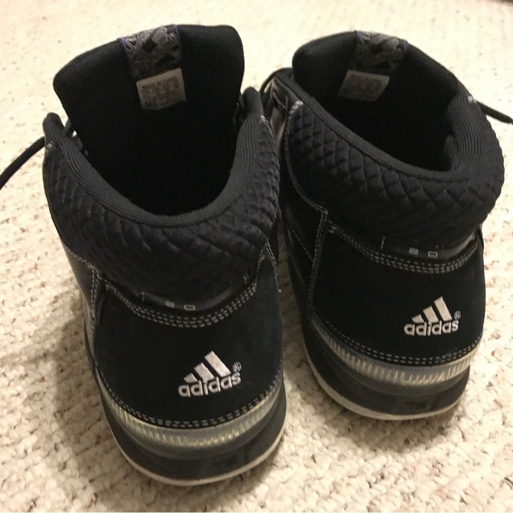 Vintage AdidasTS Pro Model Basketball shoes black and purple size 14.5.
